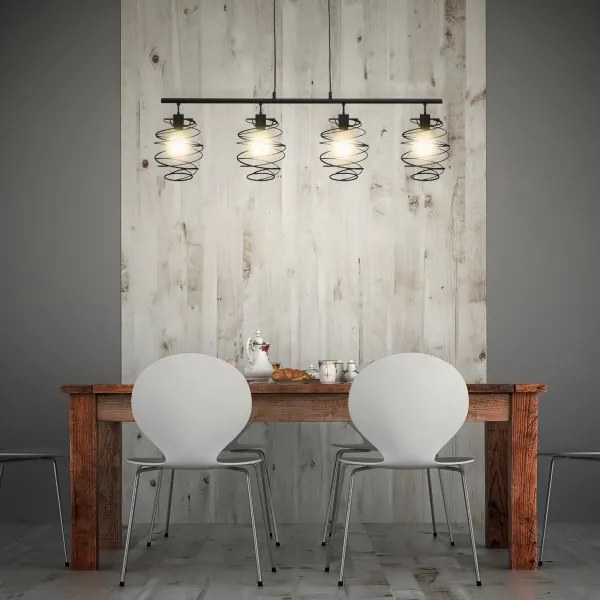 Briloner 4871-045 - Závesný luster na lanku 4xE27/60W/230V