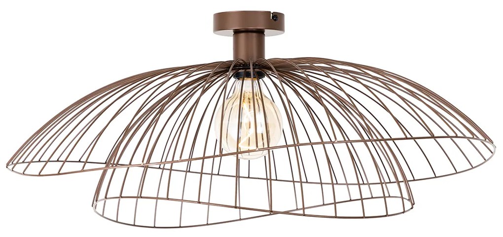 Dizajnové stropné svietidlo bronzové 45 cm - Pua