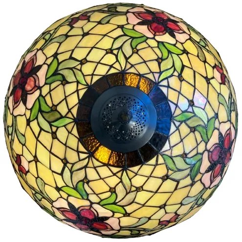 Vitráž lampa do obývačky kolekcia CAPH alloy Ø50*72