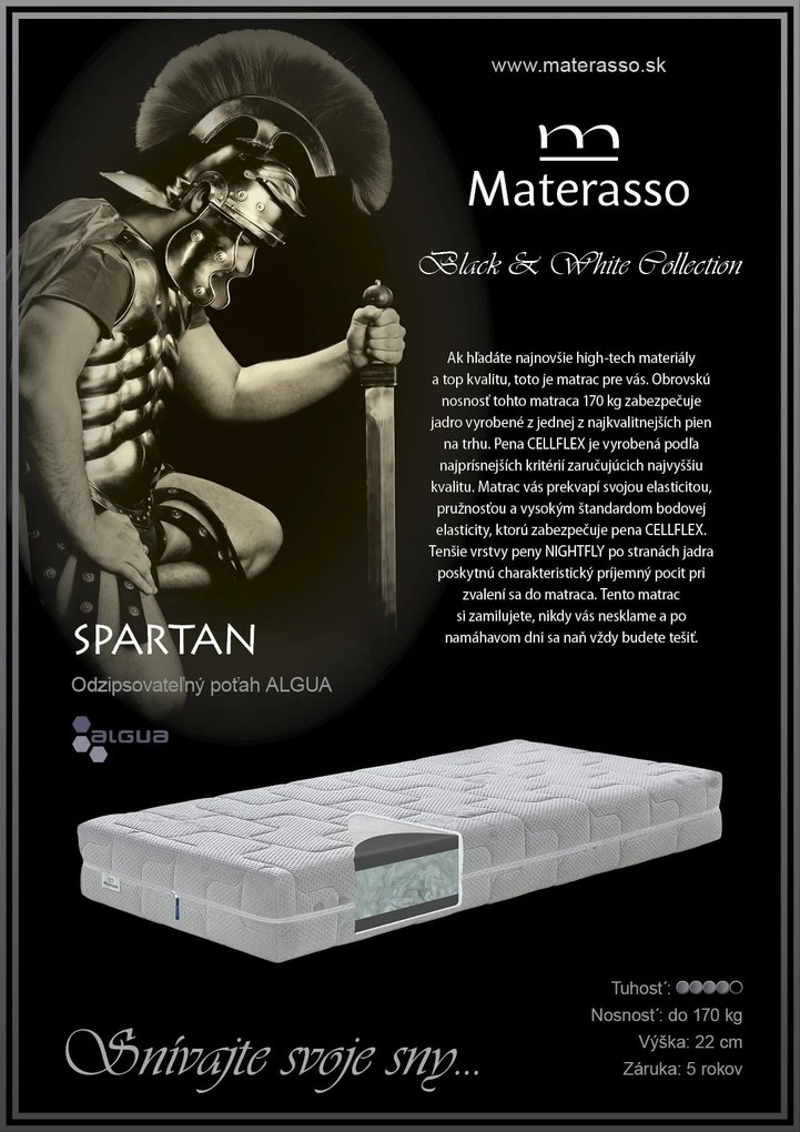 Materasso Penový matrac Spartan, 70 x 200 cm