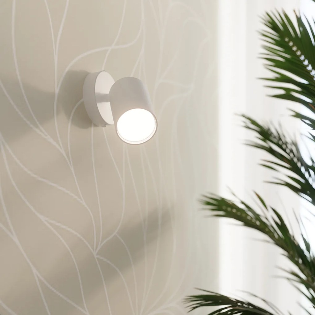 Bodové svietidlo Lemmi, 3x biele kovové tienidlo, (možnosť polohovania)