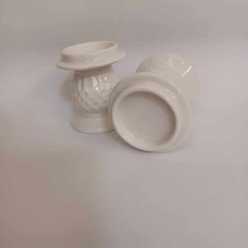 DECOLED Svícen, 7 x 7 x 6,5 cm, bílý