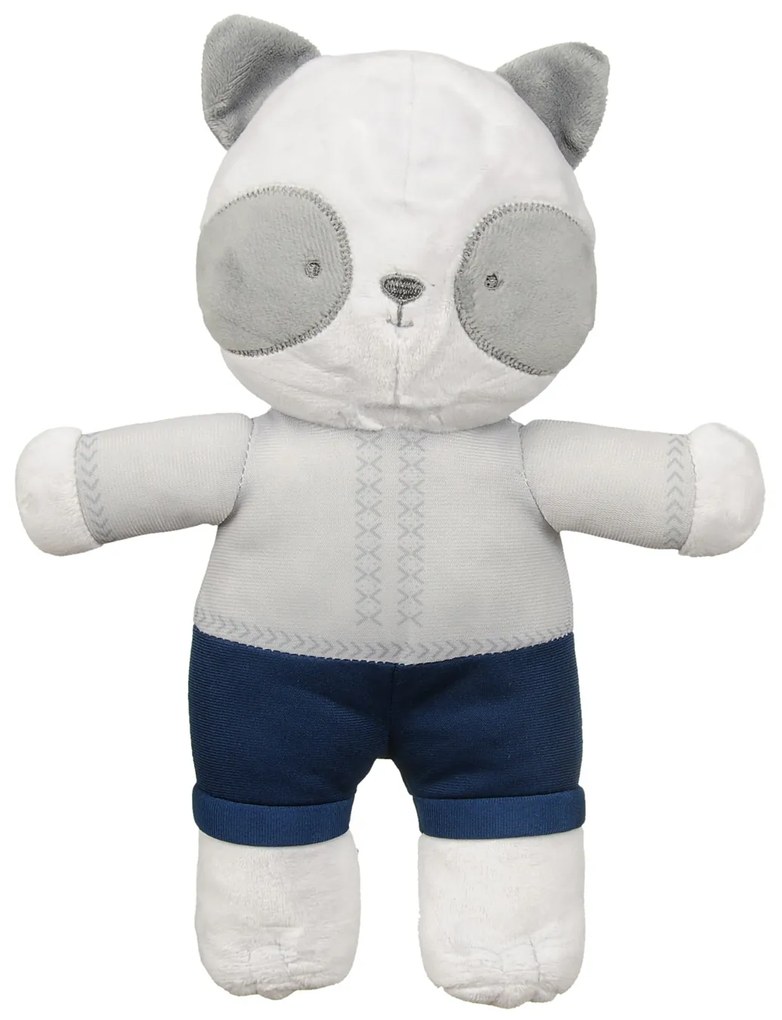 Babymatex Deka DAVID 75x100 cm - Sivá s hračkou Panda
