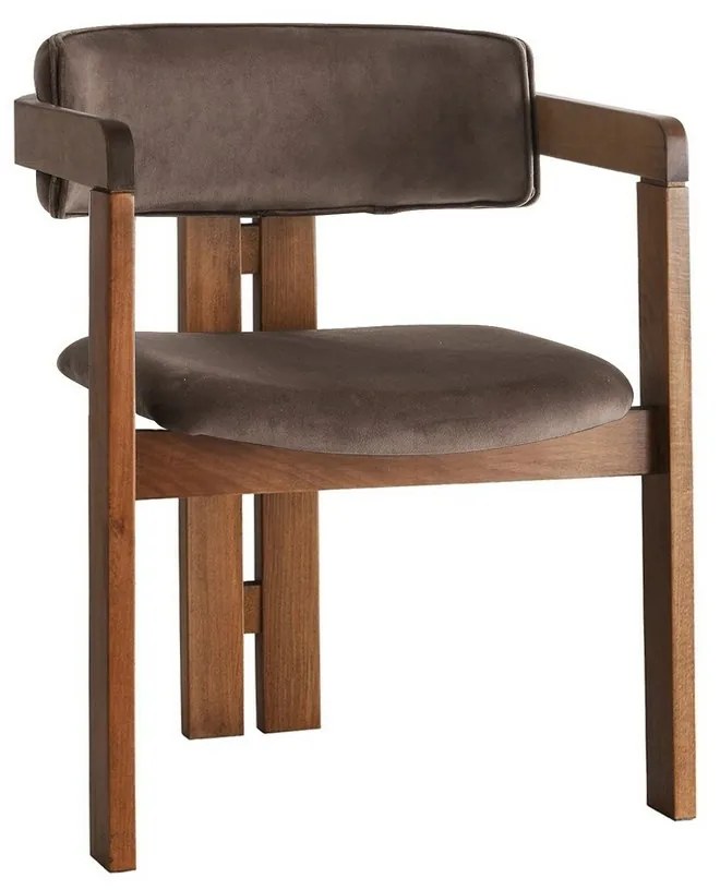 Jedálenská stolička CO Dark Brown and Walnut