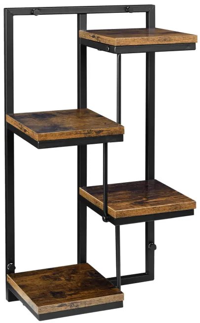 Nástenný stojan na kvety HAGART RUSTIC čierny