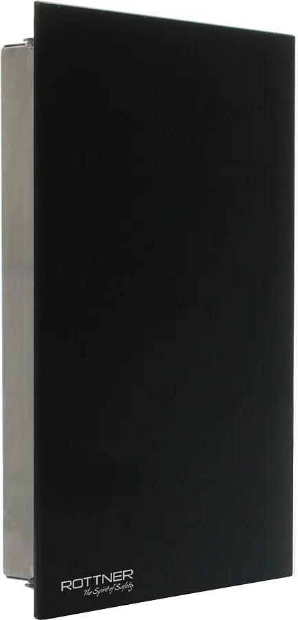 Rottner Skrinka na kľúče KY GLASS GB-8 s dvierkami z čierneho skla
