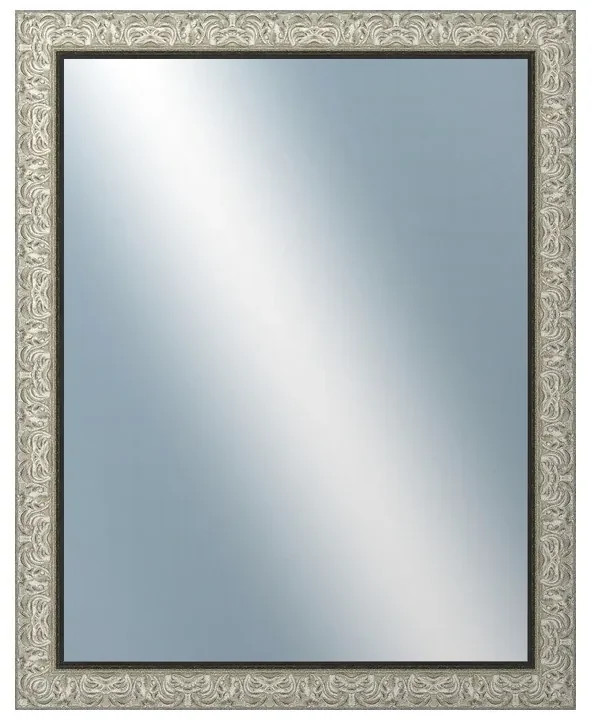 DANTIK - Zrkadlo v rámu, rozmer s rámom 80x100 cm z lišty PRAHA strieborná (2751)
