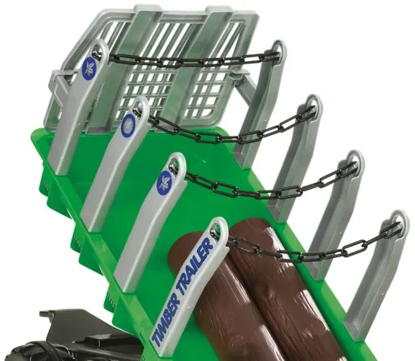 Príves na drevo Rolly Toys 122158 zelený, dvojnápravový