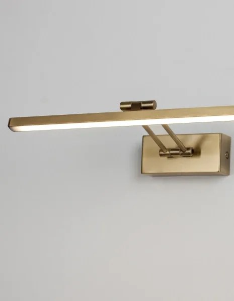 LED nástenné svietidlo Marnell 37.6 mosadz