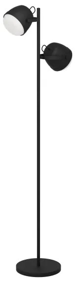 Eglo 390048 - Stojacia lampa UPANEMA 2xE27/28W/230V čierna