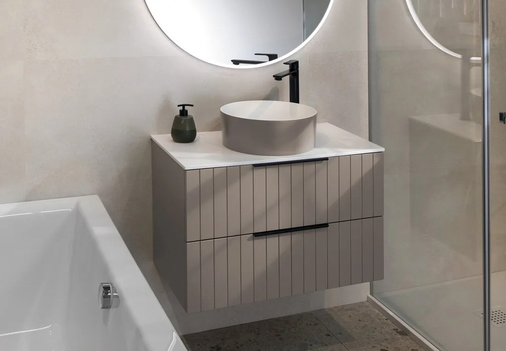 Sapho Sapho, CIRASA umývadlová skrinka 118,4x75x46cm, 3x zásuvka, dub alabama, CR121-2222-31