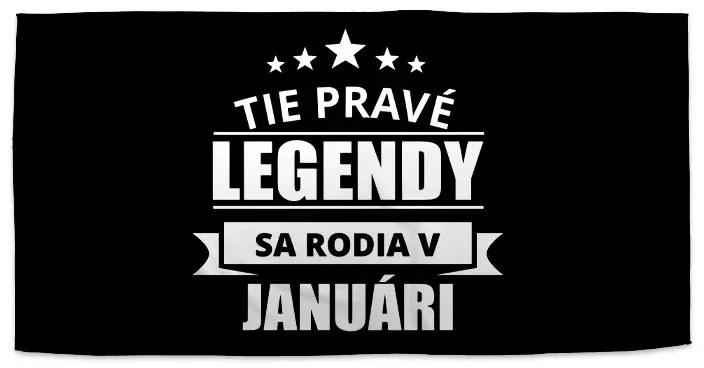 Sablio Uterák Tie pravé legendy sa rodia v januári - 30x50 cm