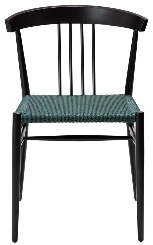 Čierno-tyrkysovomodrá jedálenská stolička Sava – DAN-FORM Denmark