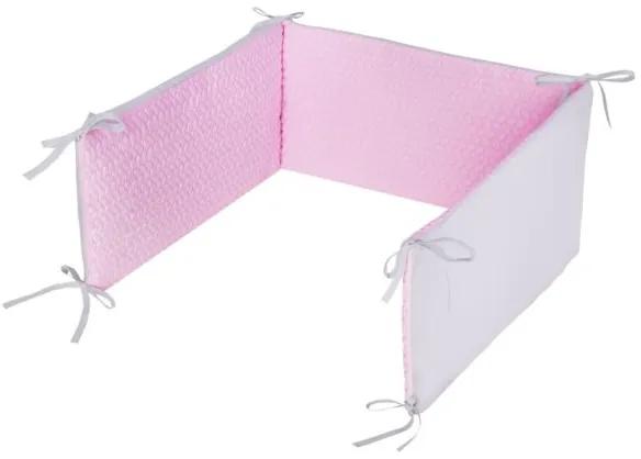 BELISIMA 3-dielne posteľné obliečky Belisima Králiček 100/135 ružovo-sivé