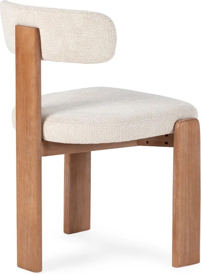 Krémovobiele čalúnené jedálenské stoličky v súprave 2 ks Nadia – MOME