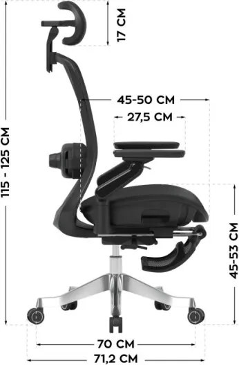 Kancelárska stolička LeadPro 8.7 Black