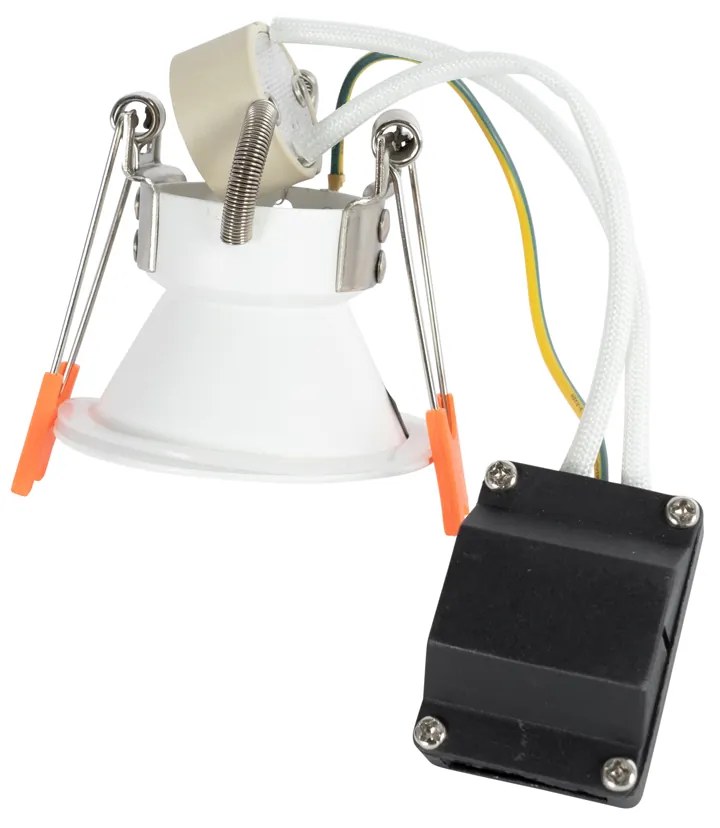 Sada 12 vstavaných bodových svetiel bielych GU10 35 mm IP44 - Dept