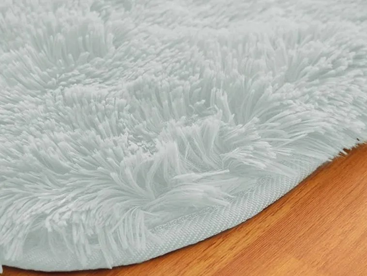 TZ Biely obdĺžnikový shaggy koberec Lana Rozmer: 120x160 cm