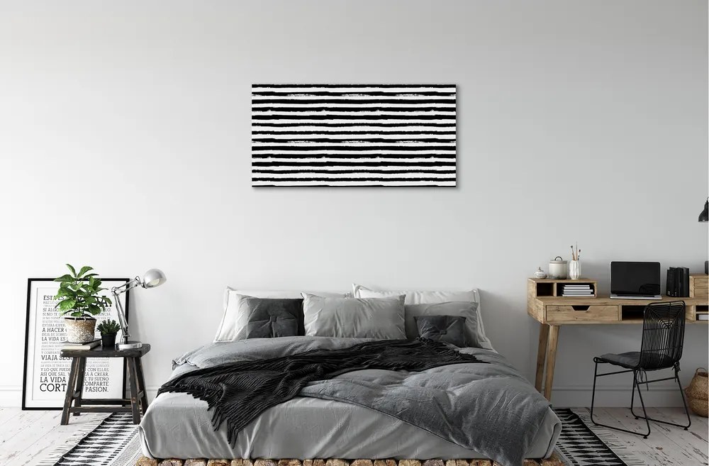 Obraz na plátne Nepravidelné pruhy zebra 140x70 cm