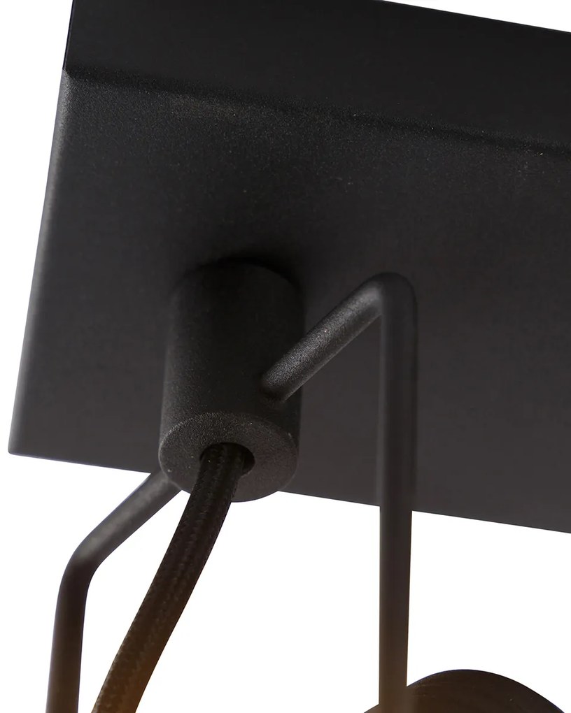 Inteligentné bodové svetlo čierne vrátane 2 Wifi GU10 - Suplux