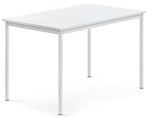Stôl SONITUS, 1200x800x760 mm, HPL - biela, biela