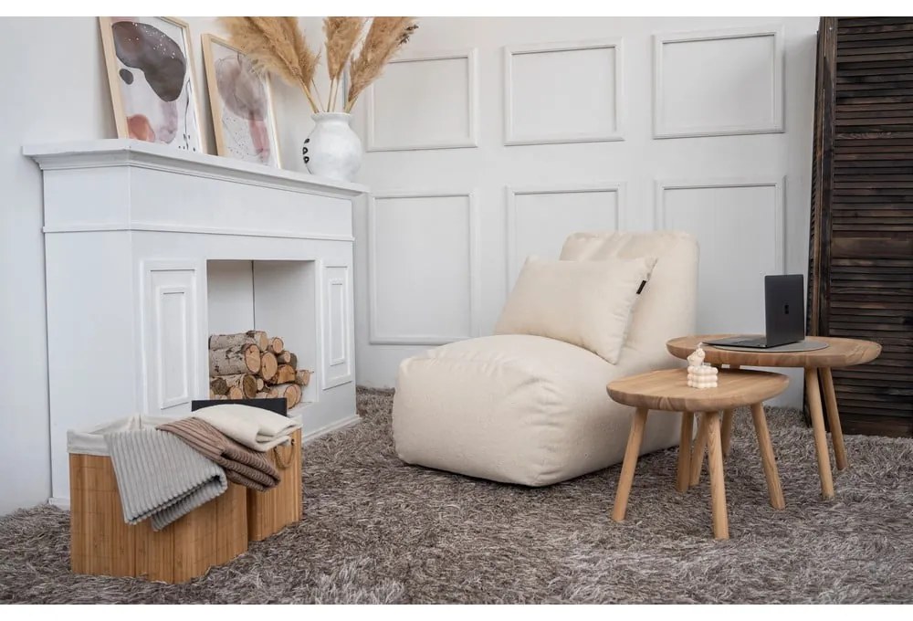 Sivobéžový sedací vak Tube – SLOWDOWN