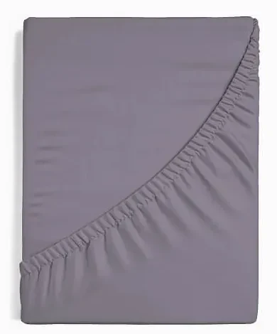 Napínacia plachta na matrac- stredne šedé Jersey 200/220/25