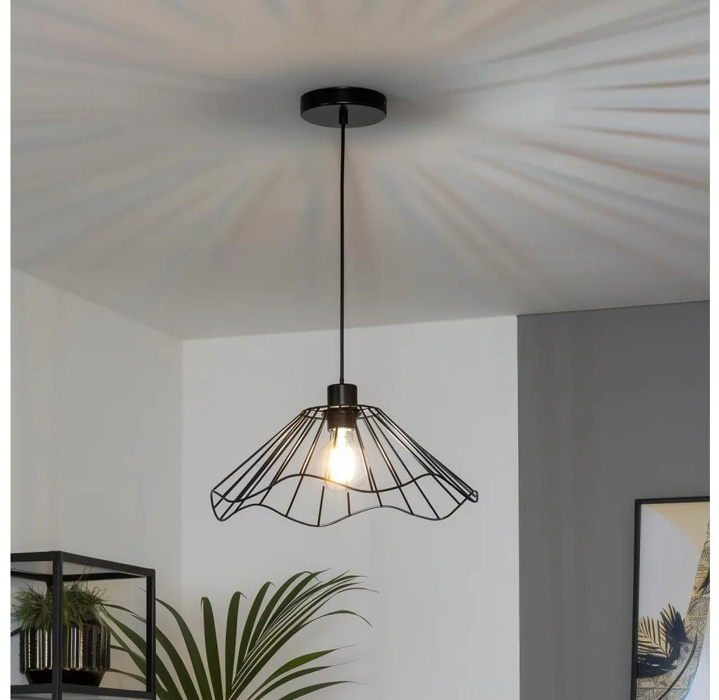 Brilagi - LED luster na lanku CERIA WIRE 1xE27/40W/230V Ø 40 cm čierna
