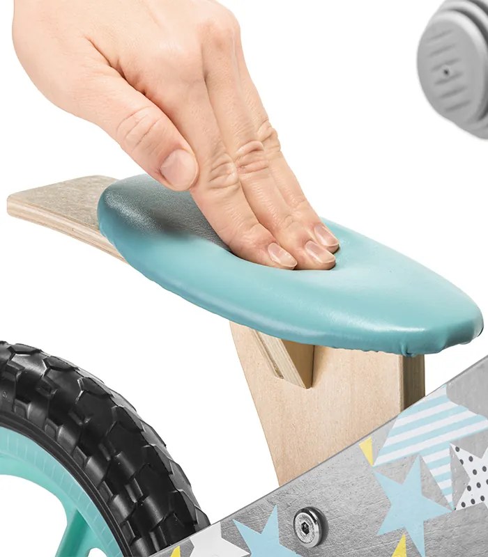 Modré detské odrážadlo so zvončekom