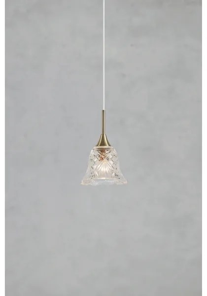 Markslöjd 109011 - Závesný luster LUNA na lanku 1xE14/40W/230V mosadz