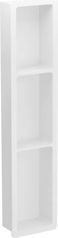 Mexen X-Wall-K, zapustená polica z konglomerátu 93,2 x 20,7 cm, biela, 1900932010
