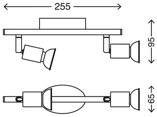 Briloner 2767-026 - LED Bodové svietidlo 2xGU10/6W/230V biela