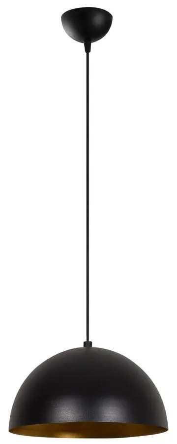 Čierne závesné svietidlo s kovovým tienidlom ø 30 cm Coppa – Opviq lights