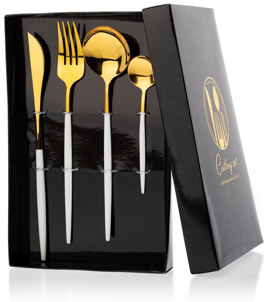 Príborový set Lijo White 4ks