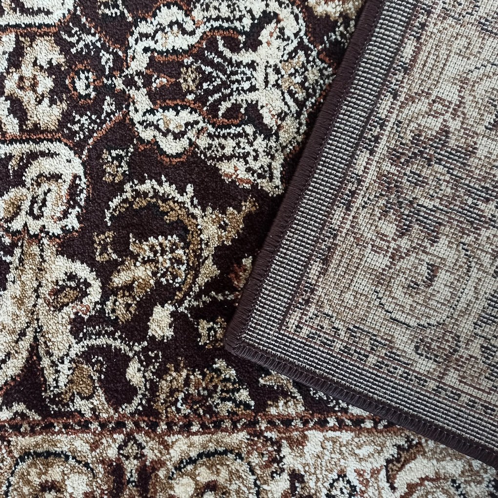 DY Hnedý koberec s ornamentami Exclusiv 02N Rozmer: 300x400 cm