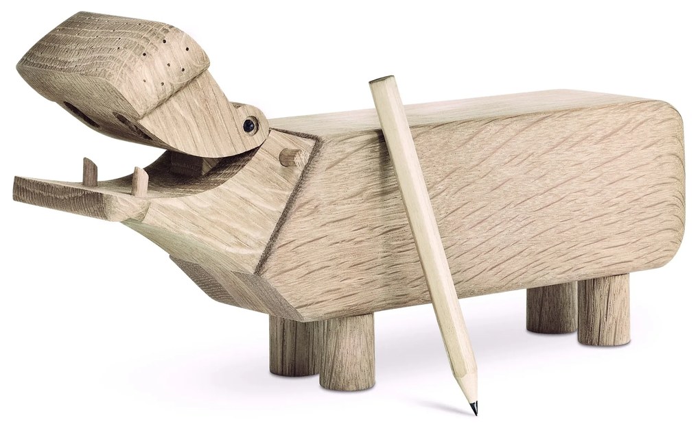 Kay Bojesen Drevený hrošík Hippo Oak Wood