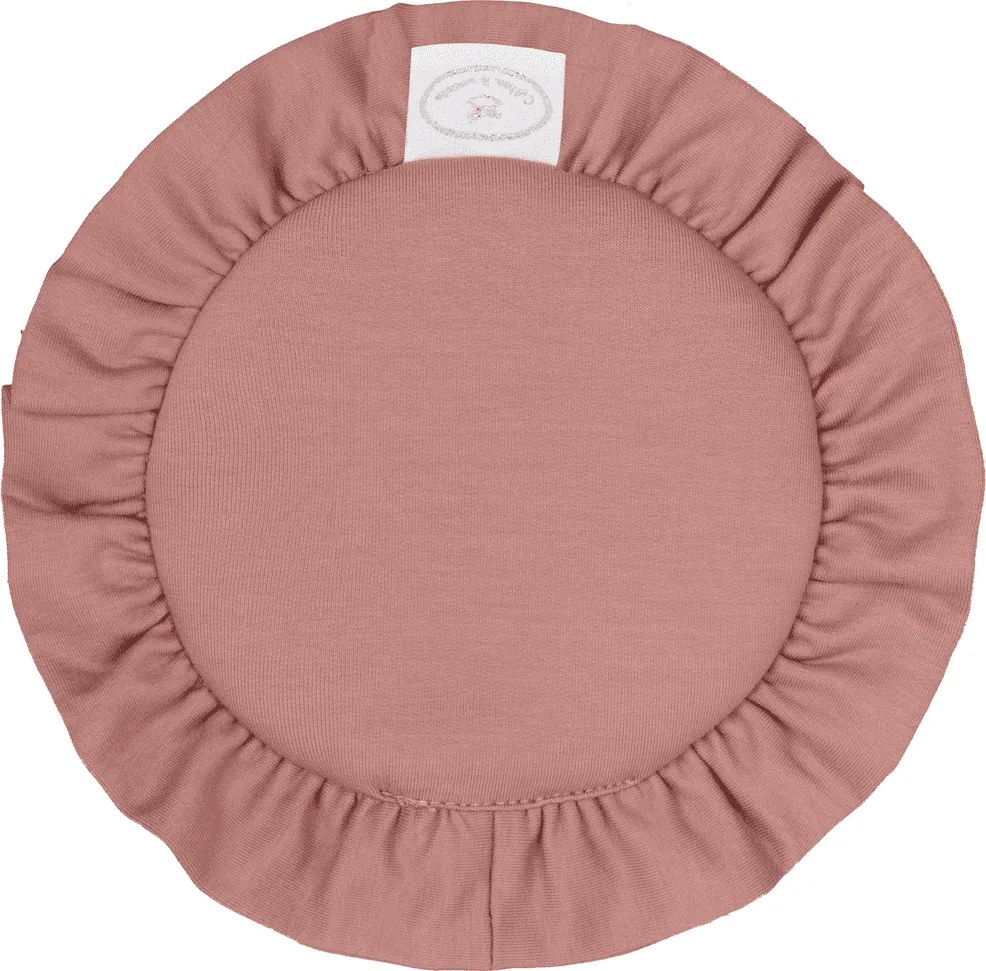 Mini podložka s volánom sýto ružová