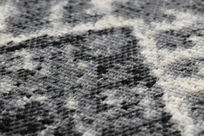 Moderný koberec MUNDO E0651 etnický outdoor bežový / čierny