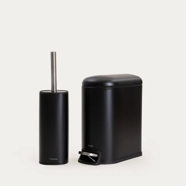 Kúpeľňový  odpadkový kôš LINEA MAT čierny 773044