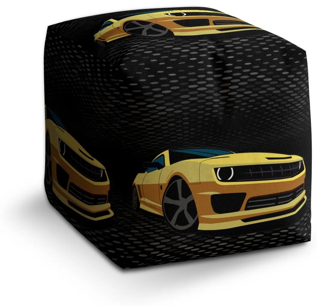 Sablio Taburet Cube Chevrolet Camaro Bodky: 40x40x40 cm