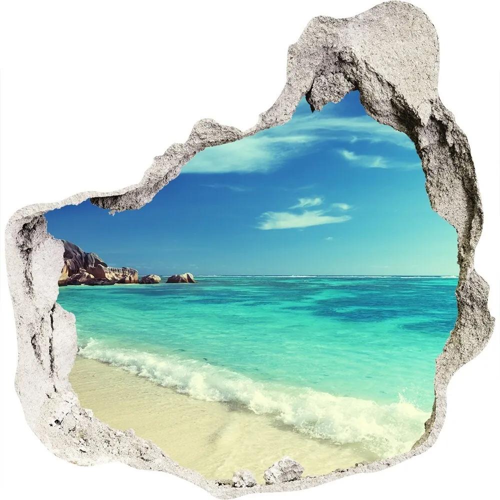 Fototapeta diera na stenu 3D Seychelles beach nd-p-188699214