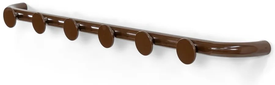 Tmavohnedý kovový nástenný vešiak 75 cm Retro – Spinder Design