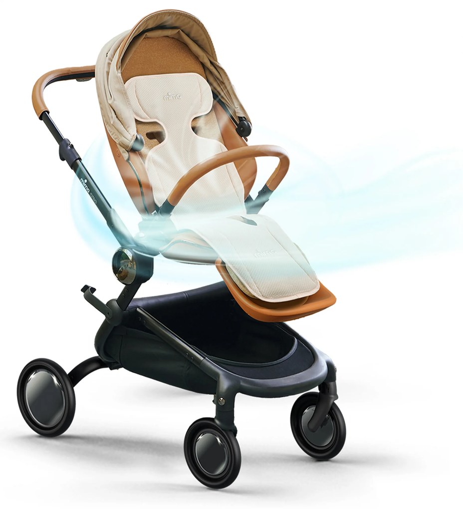 Podložka do kočíka s vetraním Flo Beige