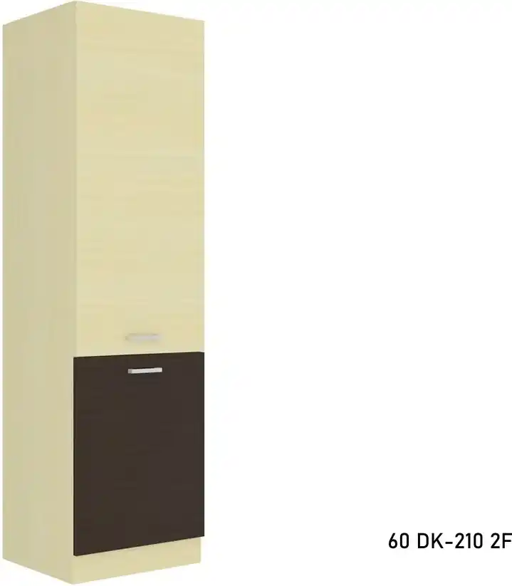 Expedo Kuchyňská skříňka vysoká CHAMONIX 60 DK-210 2F, 60x210x57, dub  ferrara/legno tmavé | Biano