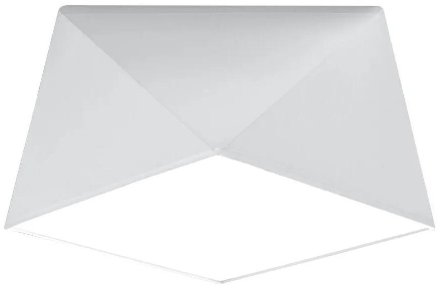 Stropné svietidlo Hexa, 1x biele plastové tienidlo, (biely plast), (25 cm)