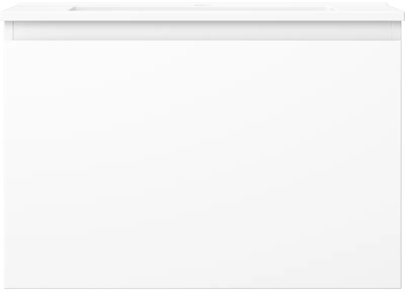 Mexen Orio, kúpeľňová skrinka 70 cm s umývadlom Otis, 1 zásuvka, biela matná, 91A10-07047-1-BF01-W18M01