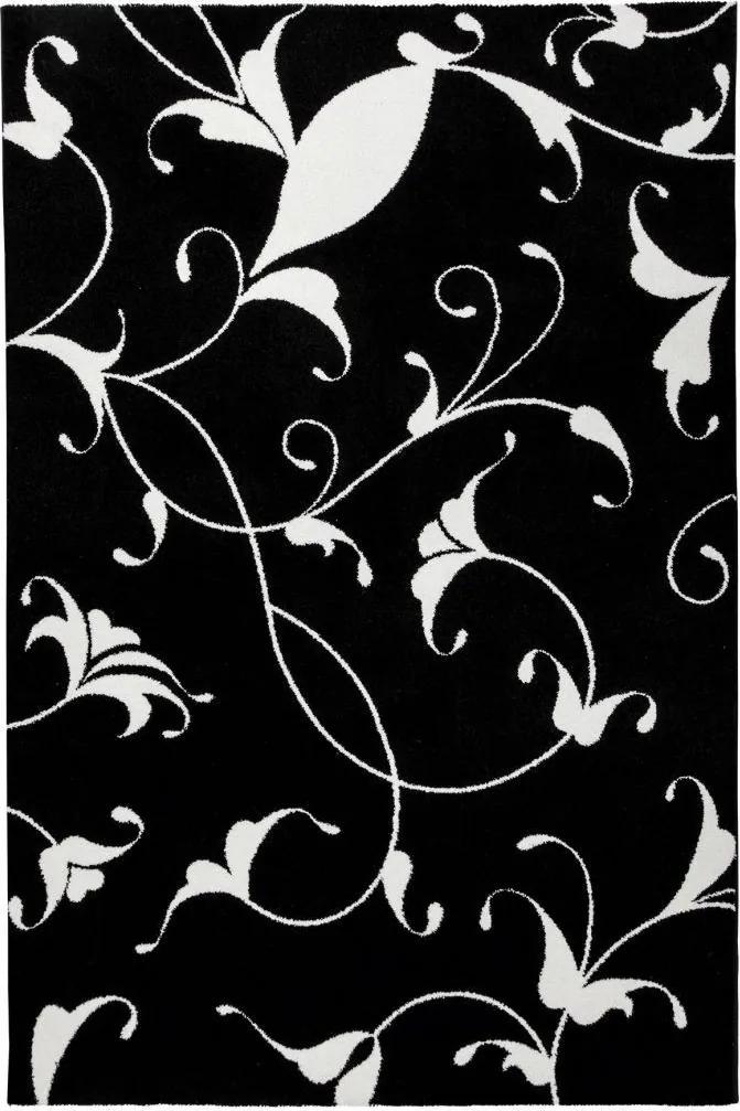Obsession koberce Kusový koberec Black and White 390 Black - 80x150 cm