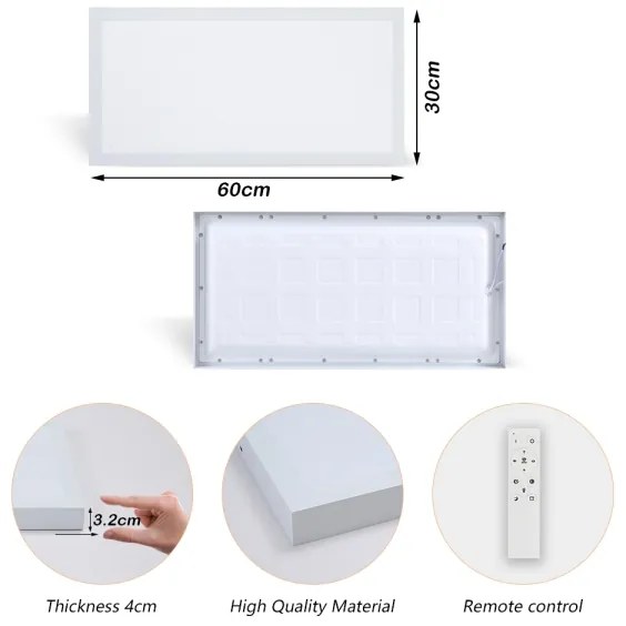 Brilagi - LED stmievateľné svietidlo FRAME SMART LED/30W/230V biela IP44 + DO