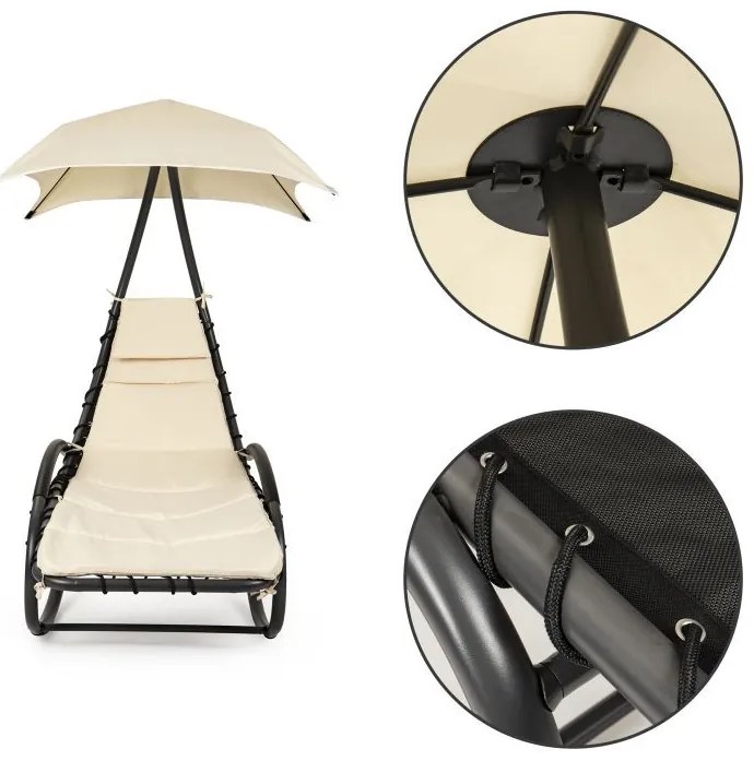 ZÁHRADNÉ HOJDACIE KRESLO MOLLY BÉŽOVÉ