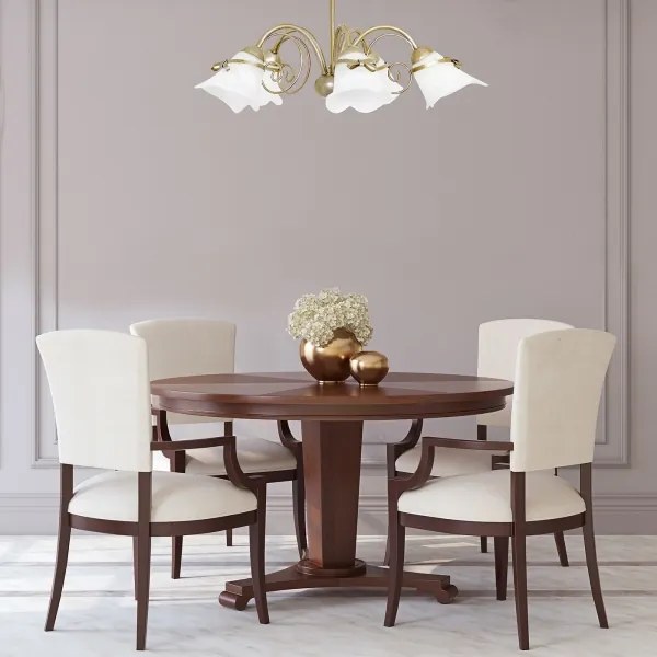 Luster na tyči KOKARDA 5xE14/60W/230V